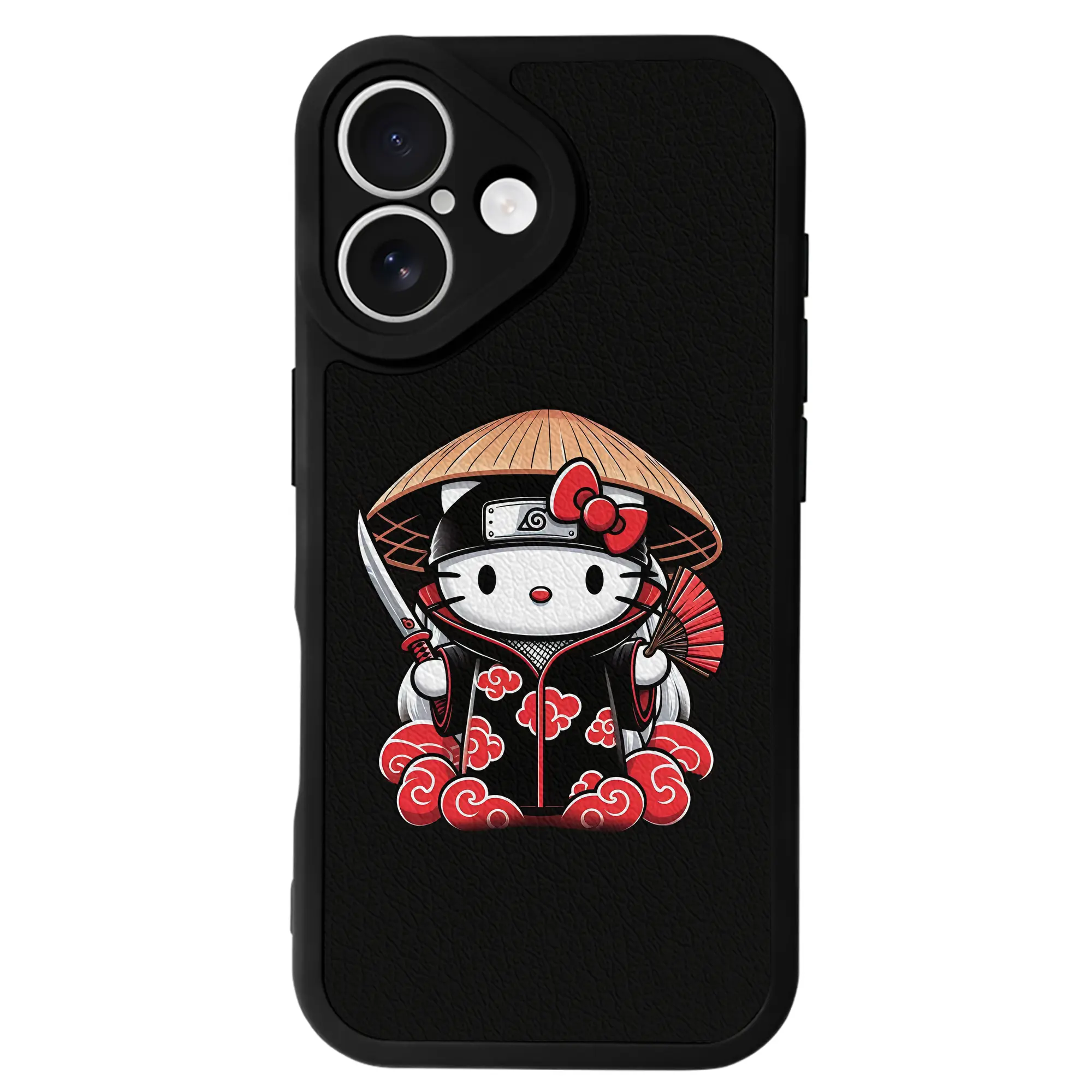 サンリオ グッズ,ハローキティ - IPhone 16シリーズ対応 ・ シリコンスマホケース ・ レザー調 ・ 高精度フィット ・ 耐衝撃 ・ ワイヤレス充電対応 ・ 精密カット